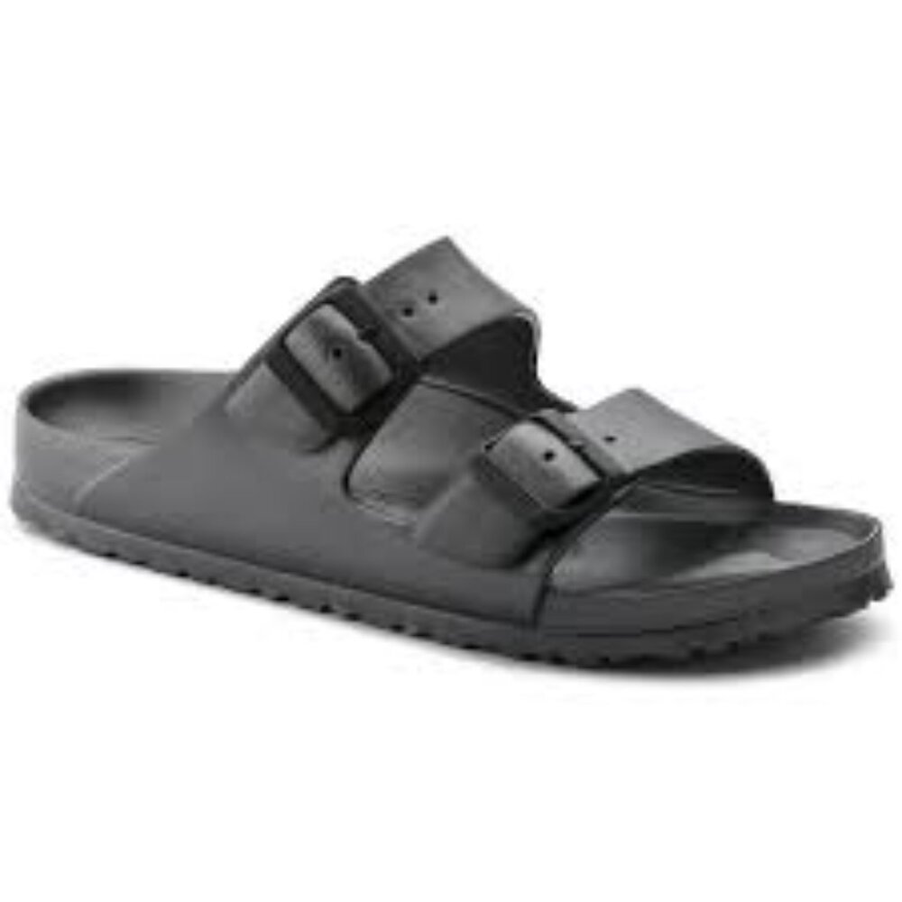 Birkenstock Men's Black Two-Strap Sandals
